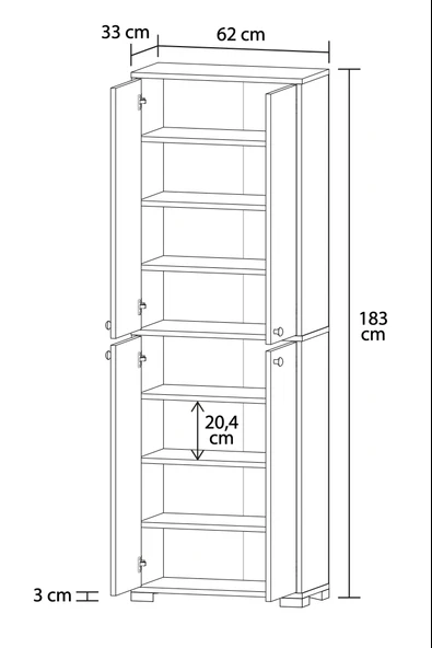 Elite No.3 Banyo Dolabı - Resim 3