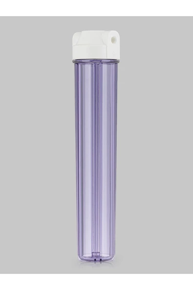 watalina  20" BOY 3/8 GİRİŞ ÇIKIŞ ŞEFFAF HOUSING ürün görseli 1