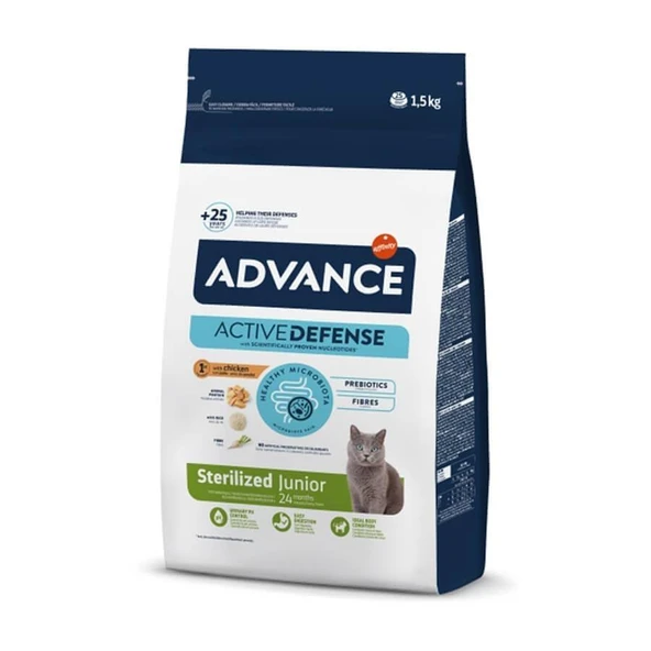 Advance Tavuklu Kısırlaştırılmış Yavru Kedi Maması 1,5 Kg ürün görseli 1