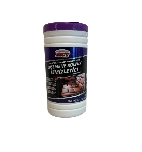 DÖŞEME VE KOLTUK TEMİZLEYİCİ ISLAK HAVLU PLASTİK KUTU 50' Lİ ürün görseli 1