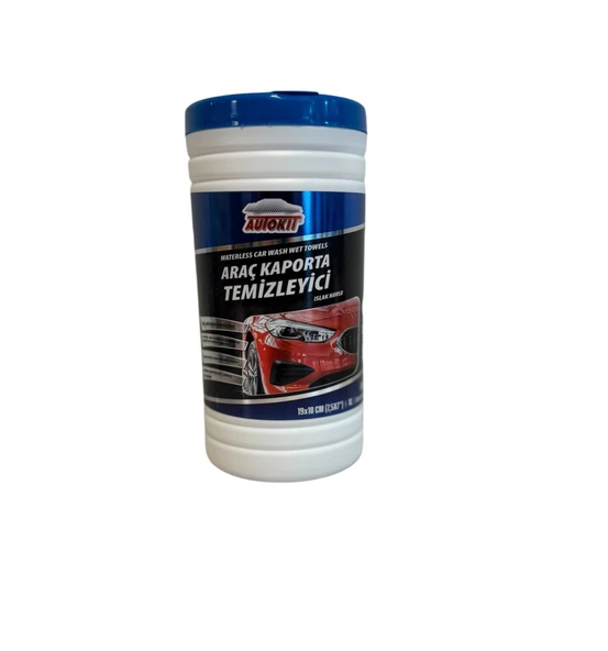ARAÇ OTO MOTORSİKLET KAPORTA TEMİZLEYİCİ ISLAK HAVLU PLASTİK KUTU 50' Lİ ürün görseli 1