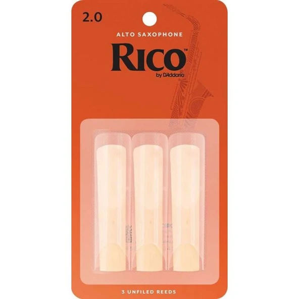 D\'Addario Woodwinds Rico RJA0320 Alto Saksafon Kamışı (3 lü) No:2 ürün görseli 1