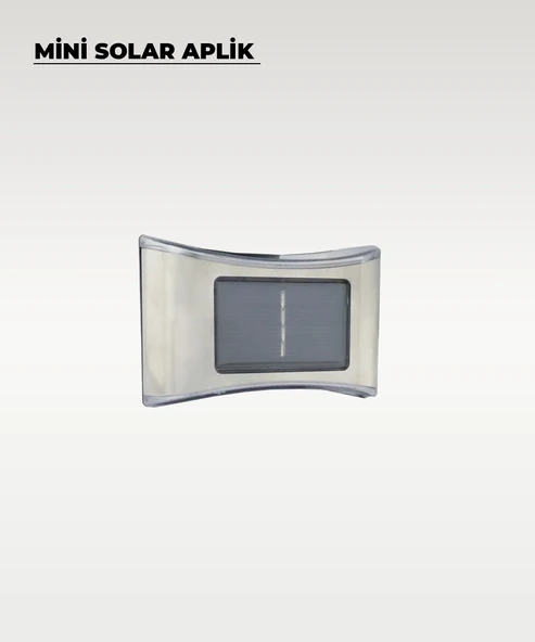 Mini Oval Solar Aplik Gün Işığı - 4 Adet - Resim 3