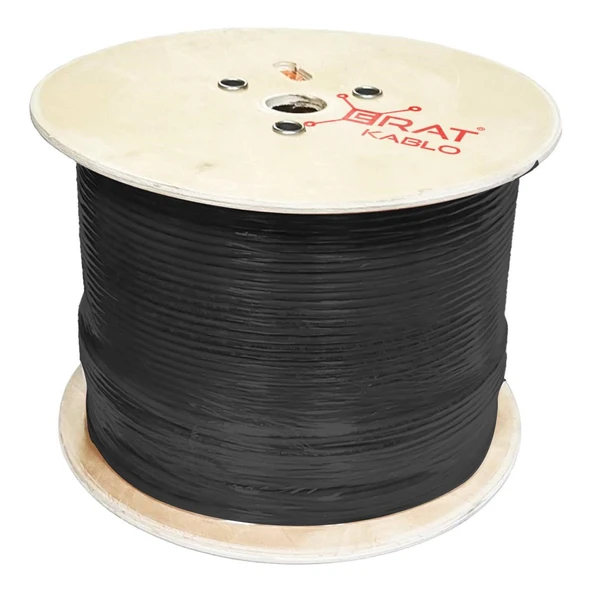 Erat DMP1ER2552IHBUU185 Cat6 U/UTP 23AWG 250MHz Pe Outdoor Dış Ortam 500 Metre Full Bakır Cat6 Kablo ürün görseli 1
