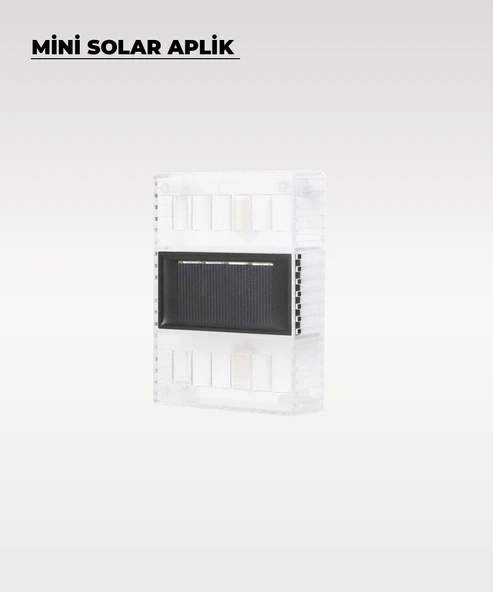 Mini Solar Aplik Gün Işığı - 4 Adet - Resim 3