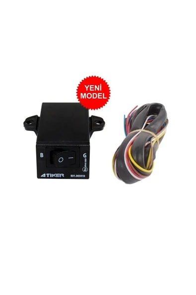 ATİKER  Tek Nokta Enjeksiyonlu Anahtar - Düğme / Kablolu Set / 01. ürün görseli 1