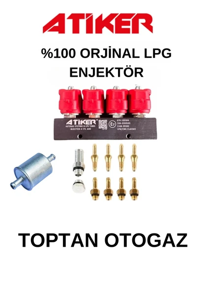 ATİKER  Lpg Enjektörü 4'lü Uyumlu. ürün görseli 1