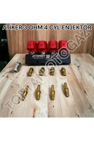 ATİKER  Atiker Enjektör - 4 Silindir - 3 Ohm - Yeni Üretin Tarihli ürün görseli 1