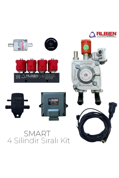 ALBİEN  Kesicili Sıralı Sistem SMART 4 Silindir Lpg Kit ürün görseli 1