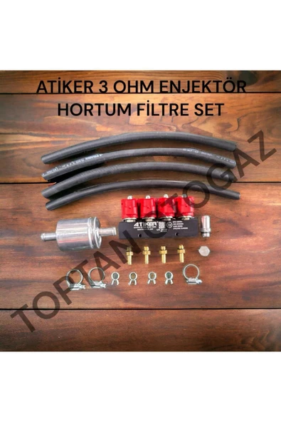 ATİKER  3 OHM ENJEKTÖR HORTUM VE FİLTRE SET ürün görseli 1