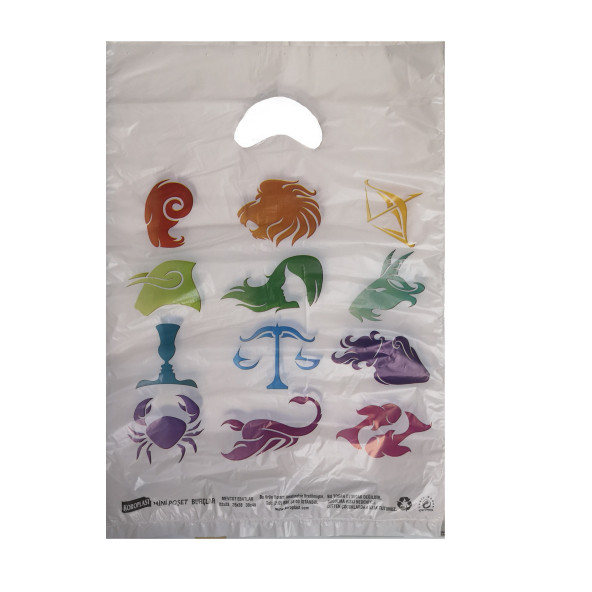 BURÇ Baskılı ekonomik ORTA BoY HIŞIR POŞET 26x38cm (100 adet) ürün görseli 1