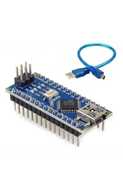 Rodevino Arduino Nano Klon Usb Chip Ch340 + Usb Kablo ürün görseli 1