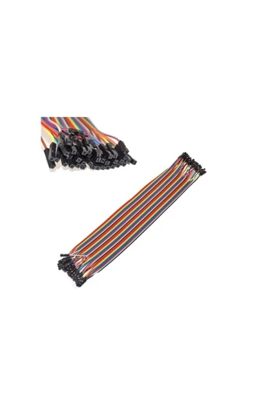 Rodevino Dişi‑dişi Jumper Kablo 40 Adet 20 Cm 2.54 Mm Arduino ürün görseli 1