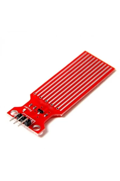 Rodevino Su Seviye Sensörü Modülü – Water Level Sensor Arduino Kırmızı Pcb ürün görseli 1