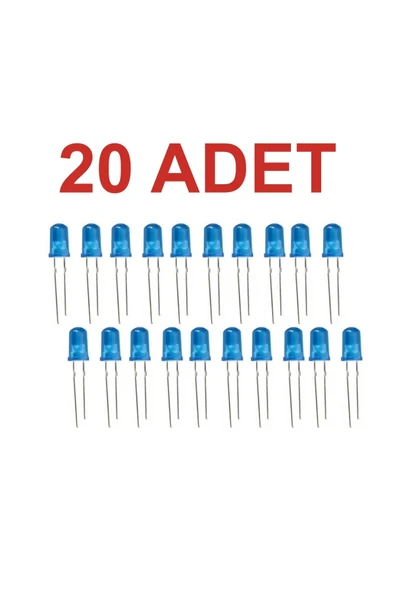 Rodevino 20 Adet 5mm Mavi Led ürün görseli 1