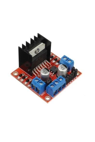 Rodevino L298n Çift Motor Sürücü Kartı - Voltaj Regülatörlü Dc Ve Step Motor ürün görseli 1