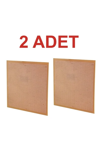 Rodevino 2 Adet 10x10 Cm Delikli Tek Yüzlü Bakır Plaket Pcb Plaket ürün görseli 1