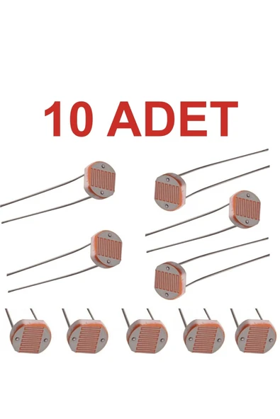 Rodevino 10 Adet Ldr Işık Sensörü Foto Direnç 5 Mm ürün görseli 1