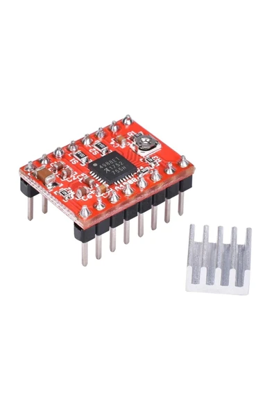 Rodevino Step Motor Sürücü Kartı A4988 Soğutuculu ürün görseli 1