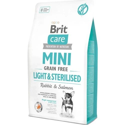 Brit Care Mini Light Kısırlaştırılmış Küçük Irk Tavşanlı Köpek Maması 2 Kg ürün görseli 1