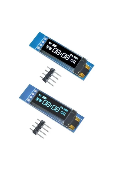 Rodevino 0.91 Inch Oled Ekran I2c 128×32 Ssd1306 – Ince Mini Display Mavi Arduino ürün görseli 1