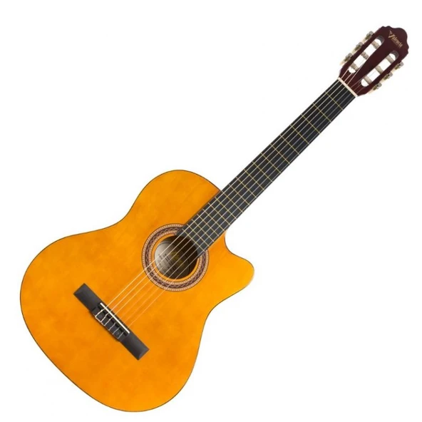 Valencia Vc104tc Klasik Gitar 4/4 Naturel Cutaway Sap Çelikli ürün görseli 1