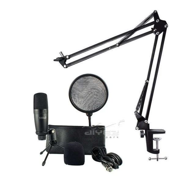 Kozmos KCP-3 Pro Aksesuarlı Condenser Stüdyo Mikrofonu ürün görseli 1