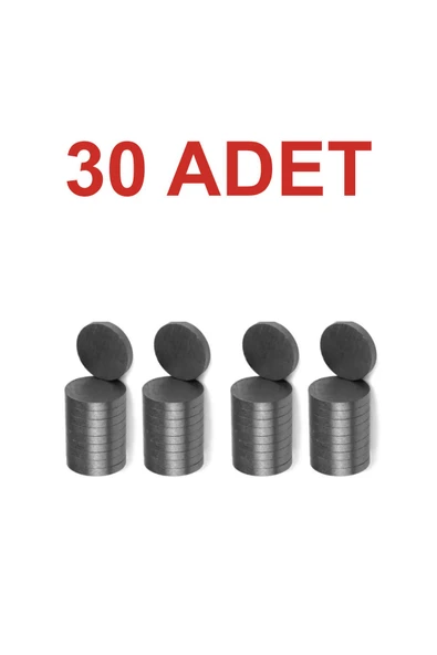 Rodevino 30 Adet Mıknatıs Magnet 15x3mm Yuvarlak ürün görseli 1