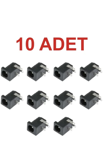 Rodevino 10 Adet Dc Barrel Jak 2.1mm Dc Giriş Soketi Arduino Uyumlu ürün görseli 1