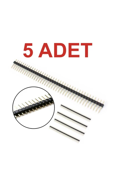 Rodevino 5 Adet 40 Pin Erkek Header 2.54mm Standart Boy ürün görseli 1