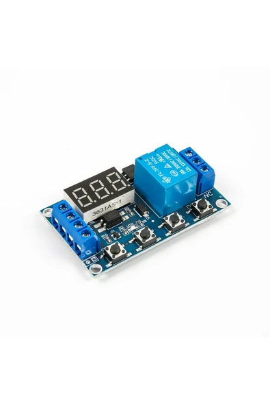 Rodevino Zaman Ayarlı Geciktirmeli Röle Kartı Led Ekran 6-30v Micro Usb Girişli ürün görseli 1