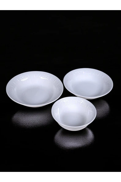 Kütahya Porselen Lidya Beyaz Porselen Çukur Yemek Tabağı 19 Cm - 6 Adet ürün görseli 1