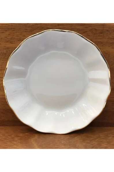 Porland Yaldızlı Porselen Çay Tabağı 12 'li ürün görseli 1