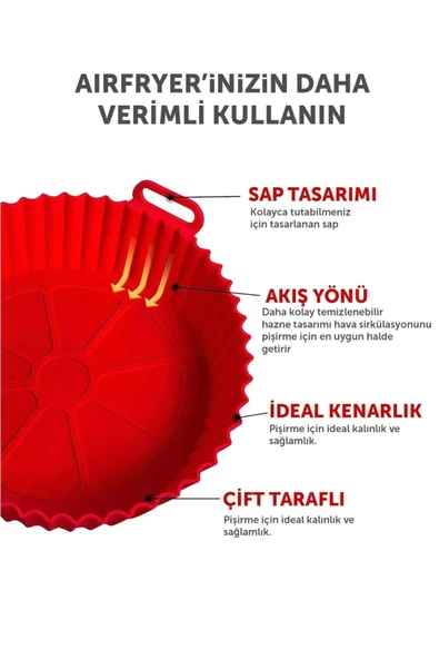 Hane Airfryer Silikon Pişirme Kabı - Resim 4