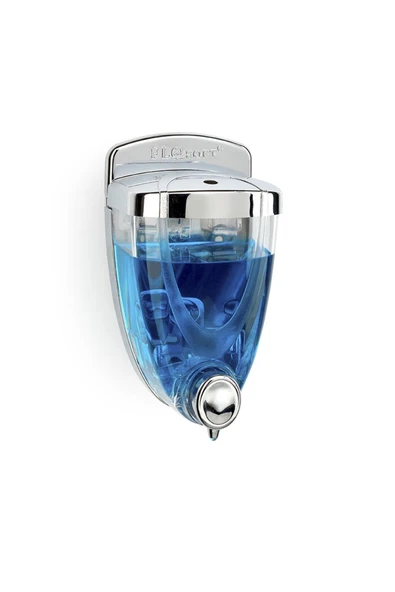 Flosoft Beyaz 350 ml Krom Görünümlü Sıvı Sabunluk Krom ürün görseli 1