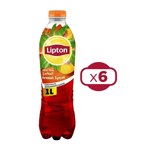 Lipton Ice Tea Şeftali 1 lt x 6 Adet ürün görseli 1