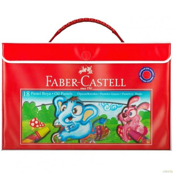 Pastel Boya 18 Renk Faber Castell Pastell 18 Renk Pastel Boya Tutacak Hediyeli ürün görseli 1