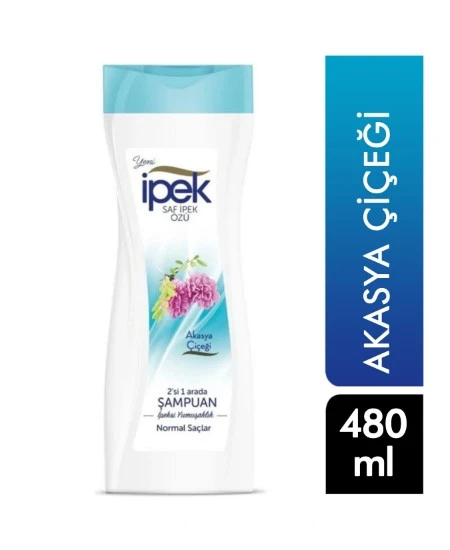 İpek Akasya Çiçeği 2'si 1 Arada Şampuan 480 ML ürün görseli 1
