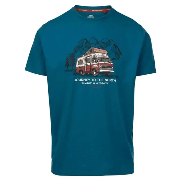 Trespass Tokso Male Casual Printed Mavi Erkek Tişört ürün görseli 1