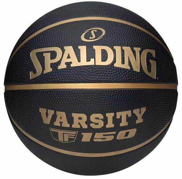 Spalding TF-150 Varsity SZ6 Black Gold Basket Topu 85270Z ürün görseli 1