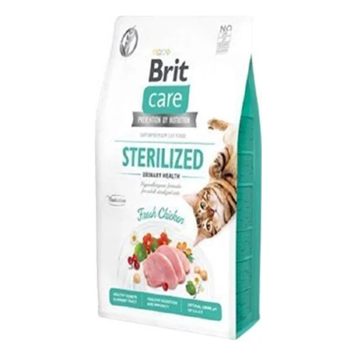 Brit Care Hypo-Allergenic Üriner Sistem Sağlığı için Tahılsız Kısırlaştırılmış Kedi Maması 7kg ürün görseli 1
