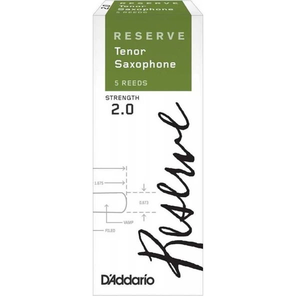 D\'Addario Woodwinds Reserve DKR0520 Tenor Saksafon Kamışı No:2 ürün görseli 1