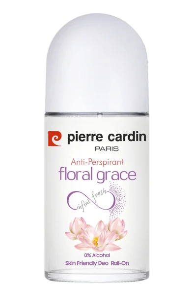 Pierre Cardin Roll-on Kadın Deodorant Ter Kokusu Önleyici Leke Bırakmayan 48 Saat Anti-perspirant Koruma - Floral Grace Çiçeksi Zarafetin Gücü 50 ml ürün görseli 1