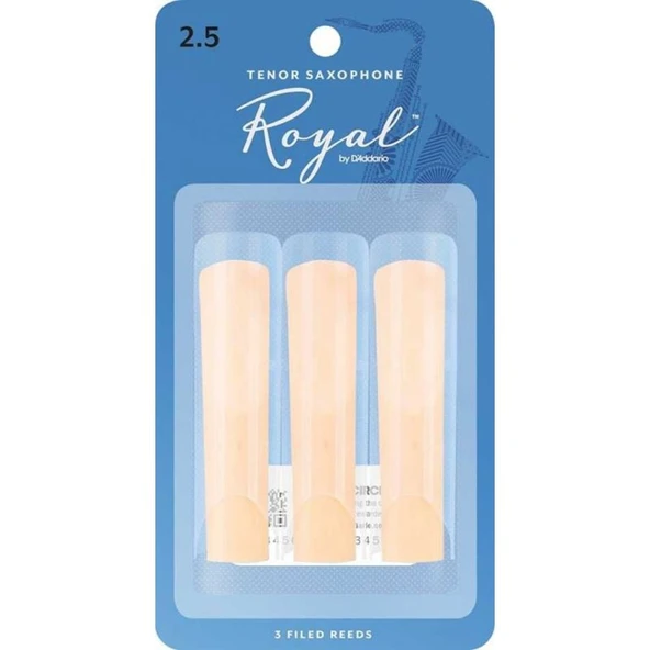 D\'Addario Woodwinds Royal RKB0325 Tenor Saksafon Kamışı (3 lü) No:2.5 ürün görseli 1