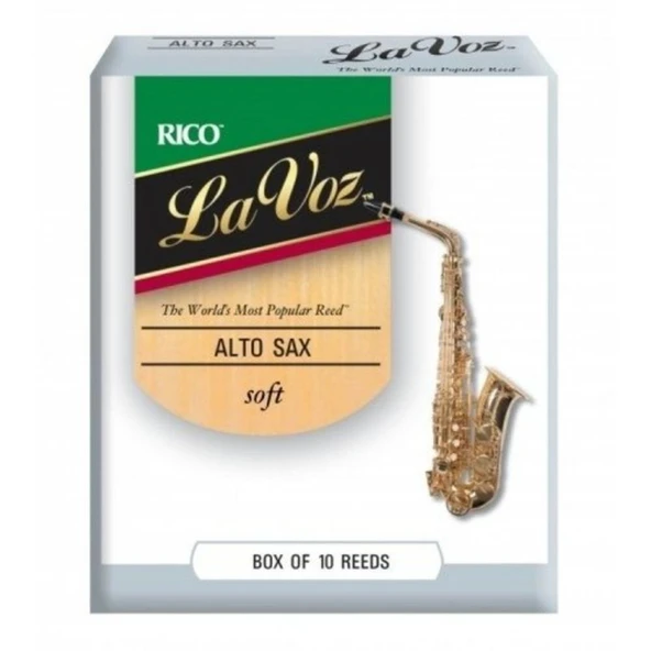 D\'Addario Woodwinds La Voz RJC10SF Alto Saksafon Kamışı Soft ürün görseli 1