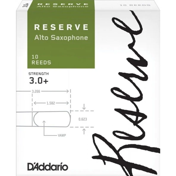 D\'Addario Woodwinds Reserve DJR10305 Alto Saksafon Kamışı No:3+ ürün görseli 1
