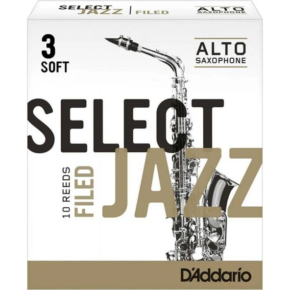D\'Addario Woodwinds Select Jazz Alto Saksafon Kamışı No:3 Soft ürün görseli 1