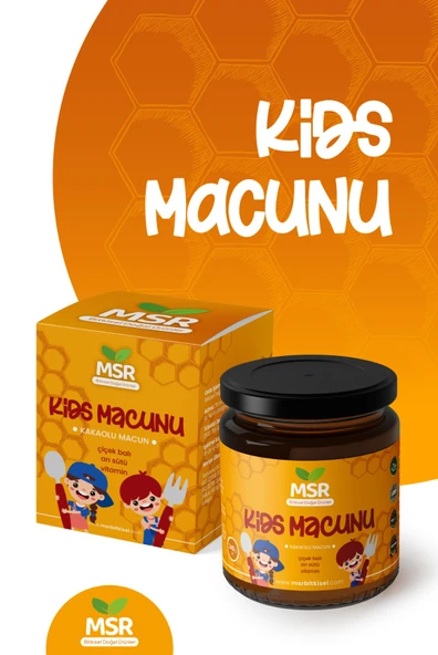 MSR BİTKİSEL DOGAL ÜRÜNLER  Kids Macunu 240g ürün görseli 1