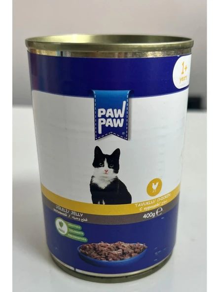 Pawpaw Joleli Tavuklu Yetişkin Kedi Konserve 400GR 12'li ürün görseli 1