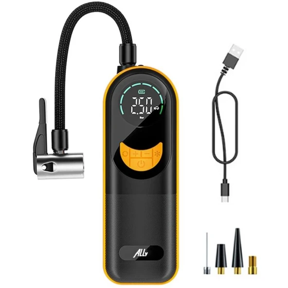 Zhltools ST-5520 Dijital Basınç Göstergeli Oto Lastik Şişirme Pompası Hava Kompresörü ürün görseli 1